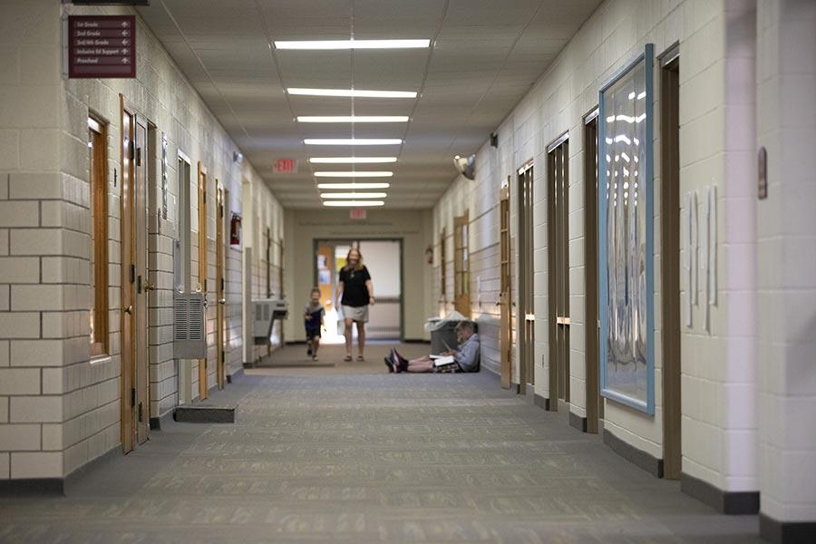 Accent Image - School Hallway